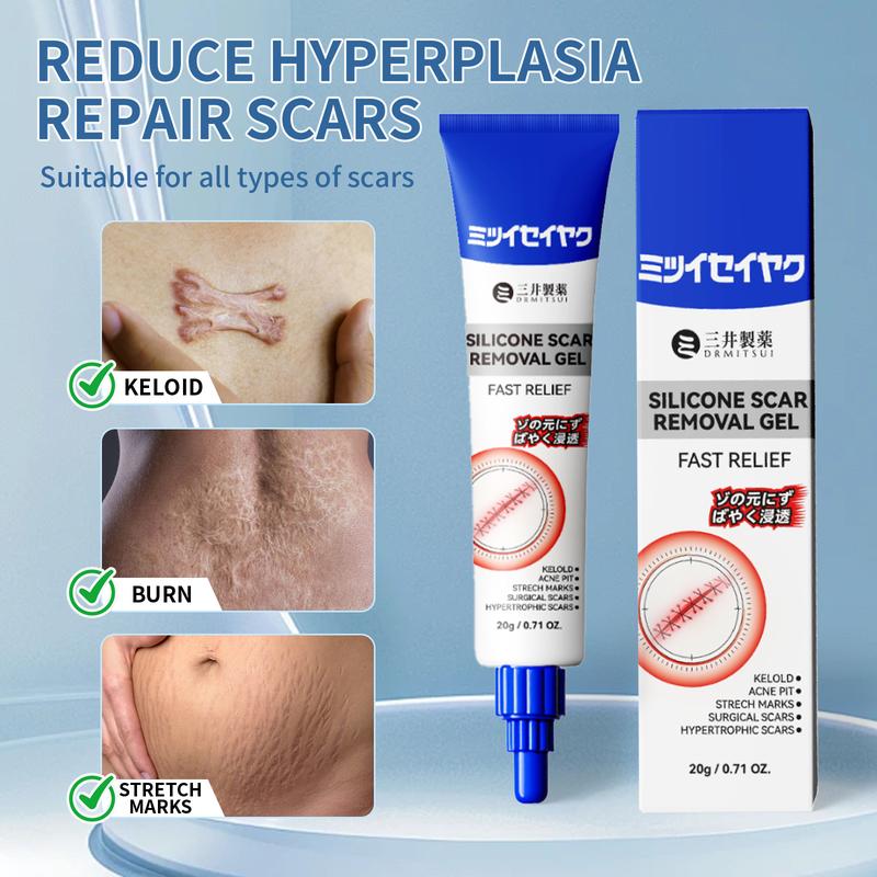 DRMITSUI Advanced Silicone Smoothing Gel - Invisible Repair for Fine Lines, Wrinkles, Acne Scars & Marks | Professional Smoothing Formula for New & Old  30g Scar Cream
