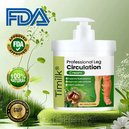 Timilk® Professional Leg Circulation Cream – Soothes Tired, Achy Legs, Relieves Muscle Tension & Supports Everyday Leg Comfort