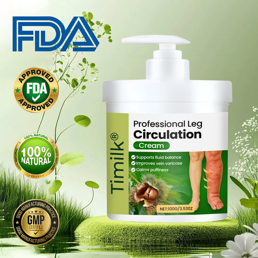Timilk® Professional Leg Circulation Cream – Soothes Tired, Achy Legs, Relieves Muscle Tension & Supports Everyday Leg Comfort