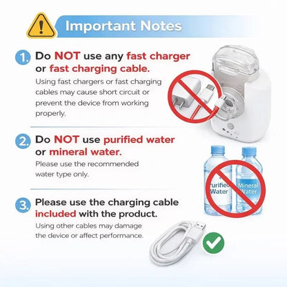 Portable Handheld Mesh Nebulizer for Adults & Children – Compact, Quiet & Easy-to-Use Respiratory Mist Inhaler