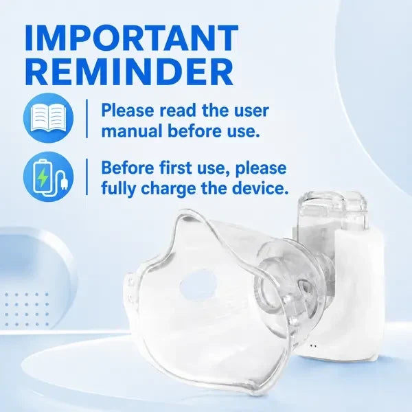 Portable Handheld Mesh Nebulizer for Adults & Children – Compact, Quiet & Easy-to-Use Respiratory Mist Inhaler