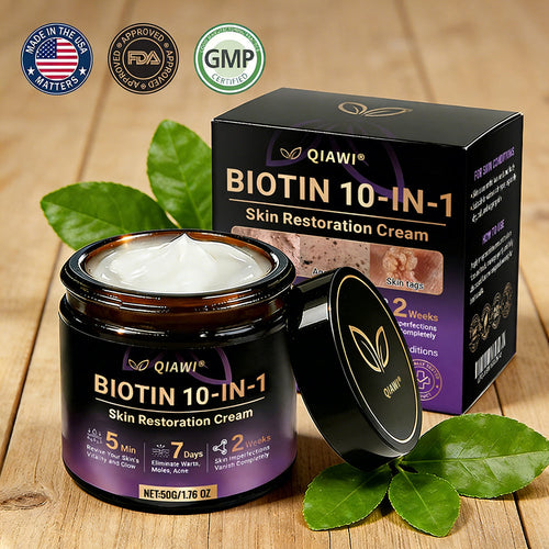 Made and Shipped from USA 🍁 QIAWI® Biotin 10-in-1 Skin Restoration Cream – Last Day Promotion: 75% OFF