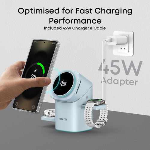 🔥3-in-1 Foldable Magnetic Wireless Charging Station for apple watch/airpods/iPhone/Samsung
