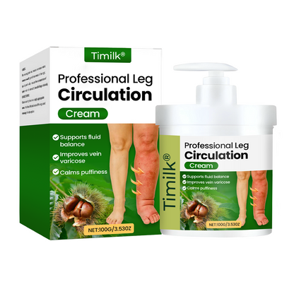 Timilk® Professional Leg Circulation Cream – Soothes Tired, Achy Legs, Relieves Muscle Tension & Supports Everyday Leg Comfort