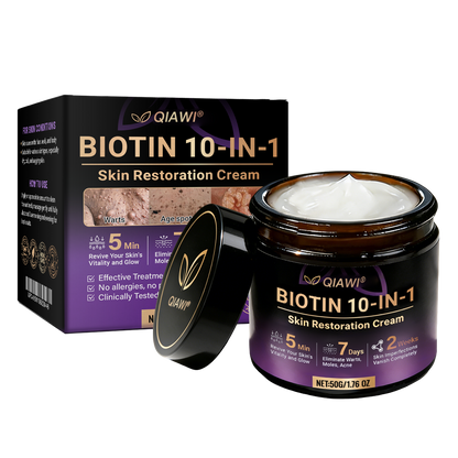Made and Shipped from USA 🍁 QIAWI® Biotin 10-in-1 Skin Restoration Cream – Last Day Promotion: 75% OFF