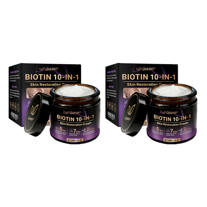 Made and Shipped from USA 🍁 QIAWI® Biotin 10-in-1 Skin Restoration Cream – Last Day Promotion: 75% OFF