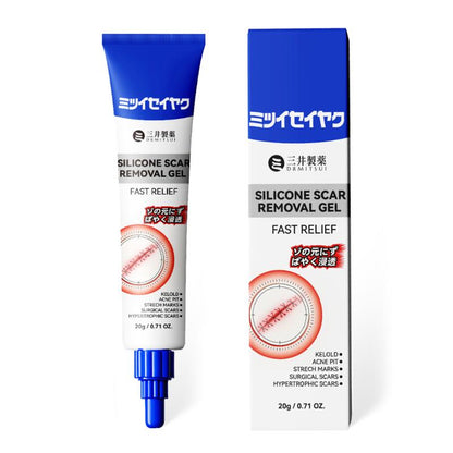 DRMITSUI Advanced Silicone Smoothing Gel - Invisible Repair for Fine Lines, Wrinkles, Acne Scars & Marks | Professional Smoothing Formula for New & Old  30g Scar Cream