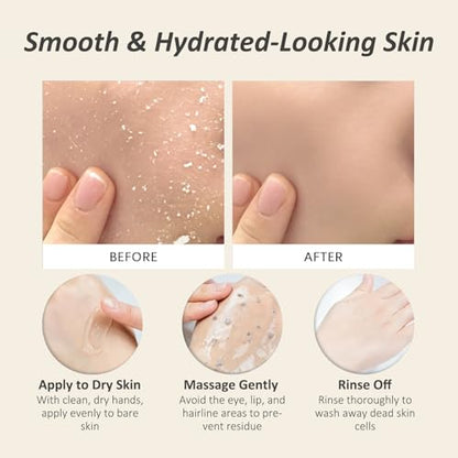 Triple Enzyme Green Tea Exfoliating Aqua Peel Gel, Deep Pore Face Exfoliant, Gentle Facial Exfoliator, Dead Skin Remover, Natural Cellulose for Peeling, Reveal All-New Skin(100ml)