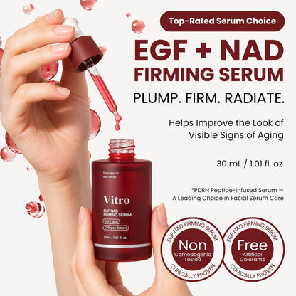 [medicube] NAD+ EGF Firming Serum | NAD+, EGF, Collagen Extract, Anti-aging, Plumping, Radiance Boosting Serum | Cares for Look of Fine Lines, Skin Elasticity & Firmness For Youthful-looking Skin (30ml)