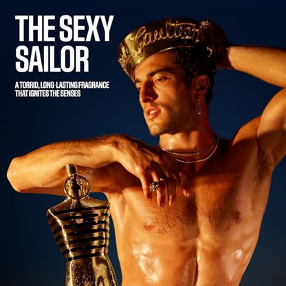 Jean Paul Gaultier Le Male Elixir Parfum - Long Lasting Woody Aromatic Cologne for Men with Lavender, Tonka Bean & Warm Amber - Luxury Elixir Parfum
