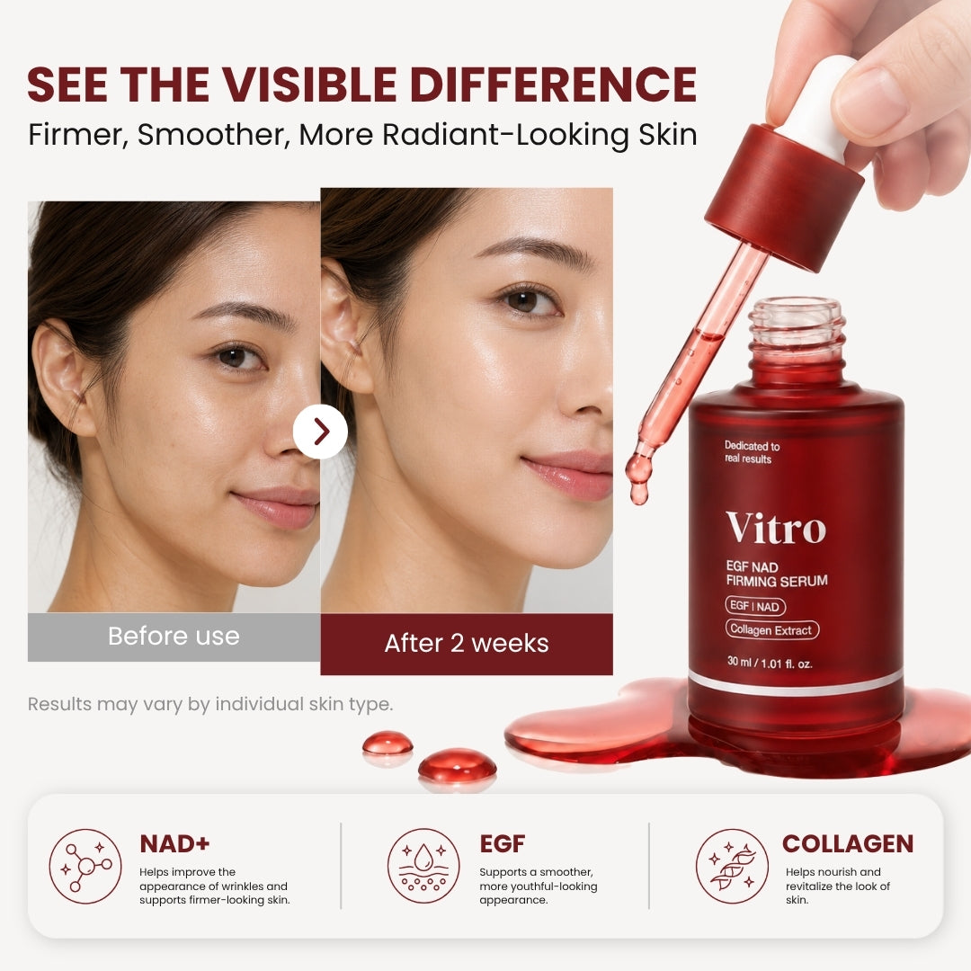 [medicube] NAD+ EGF Firming Serum | NAD+, EGF, Collagen Extract, Anti-aging, Plumping, Radiance Boosting Serum | Cares for Look of Fine Lines, Skin Elasticity & Firmness For Youthful-looking Skin (30ml)