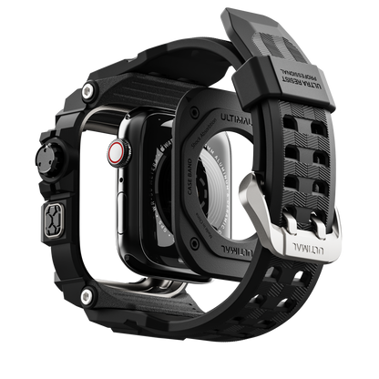 Shield Protect Case Band for Apple Watch Men,Military Grade Shockproof Bumper Cover for iWatch Tactical Band