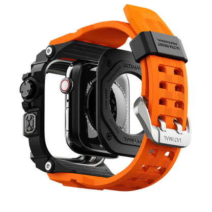 Shield Protect Case Band for Apple Watch Men,Military Grade Shockproof Bumper Cover for iWatch Tactical Band