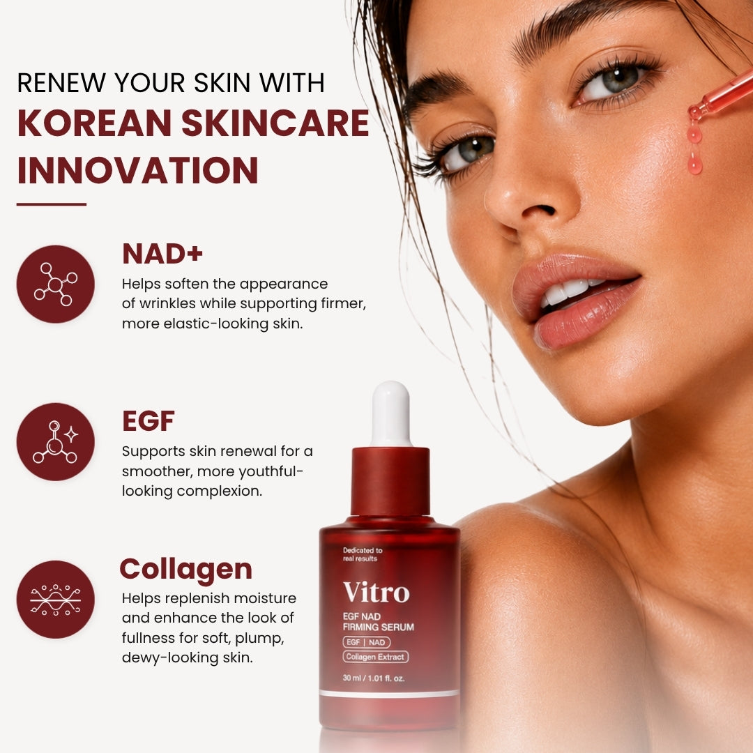 [medicube] NAD+ EGF Firming Serum | NAD+, EGF, Collagen Extract, Anti-aging, Plumping, Radiance Boosting Serum | Cares for Look of Fine Lines, Skin Elasticity & Firmness For Youthful-looking Skin (30ml)