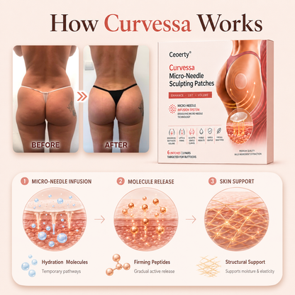 Micro-Needle Firming Patches: Reverse the Flattening Caused by Sitting For Visibly Firmer, Lifted Curves In 4 Weeks, No Surgery