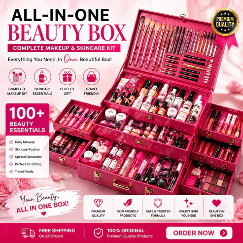 💄 Huge Makeup Kit Vanity 2026 ✨ مجموعة مكياج فاخرة متكاملة لكل احتياجات الجمال 💕