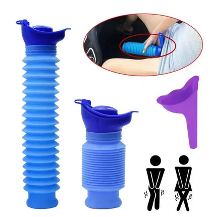 Portable Urinal Bucket for Travel & Camping - Reusable 750ml Emergency Set