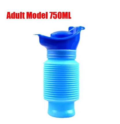 Portable Urinal Bucket for Travel & Camping - Reusable 750ml Emergency Set
