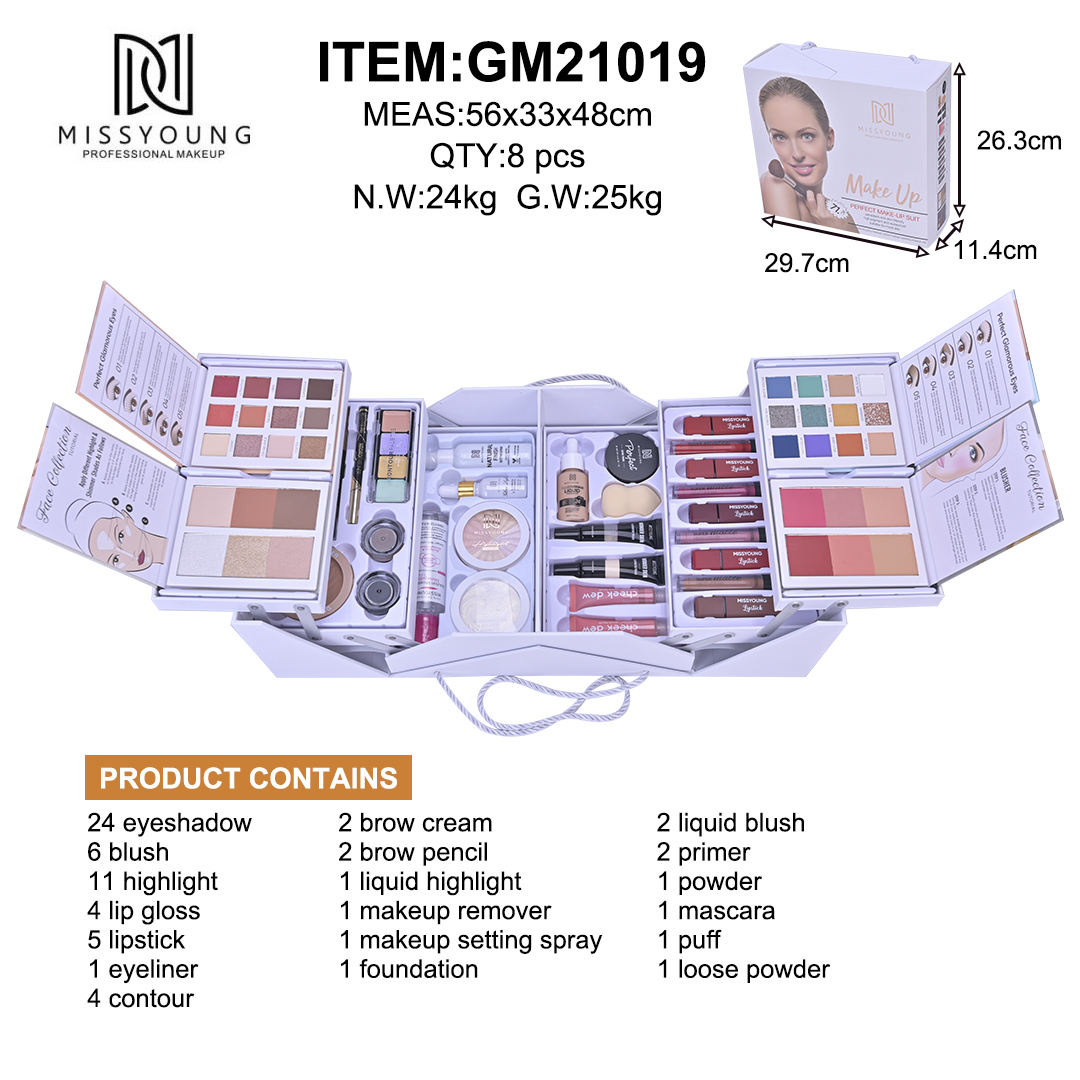 Missyoung Professional Makaeup Set Kit Complete box