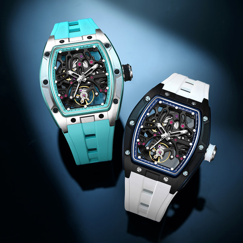 RAVOX RX-980 Tsar Bomba Atomic Automatic Men’s Watch | Tonneau Case | Bezel + Crown + Strap Set