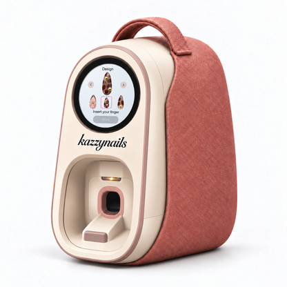 Intelligent 3D Nail Painting Machine, Portable Digital Mobile Nail Art Printer, Support WiFi/DIY, Professional Nails Art Equipment for Beauty & Personal Care for Girls' Home Nails,Rosegold