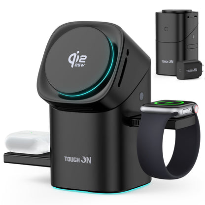Tough On MagPro Qi2 25W 3-in-1 Wireless Charger