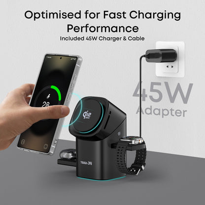 Tough On MagPro Qi2 25W 3-in-1 Wireless Charger