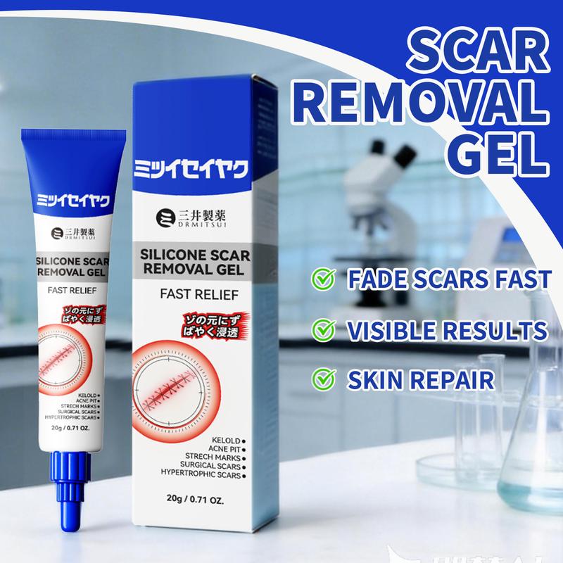 DRMITSUI Advanced Silicone Smoothing Gel - Invisible Repair for Fine Lines, Wrinkles, Acne Scars & Marks | Professional Smoothing Formula for New & Old  30g Scar Cream