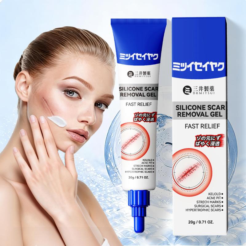 DRMITSUI Advanced Silicone Smoothing Gel - Invisible Repair for Fine Lines, Wrinkles, Acne Scars & Marks | Professional Smoothing Formula for New & Old  30g Scar Cream