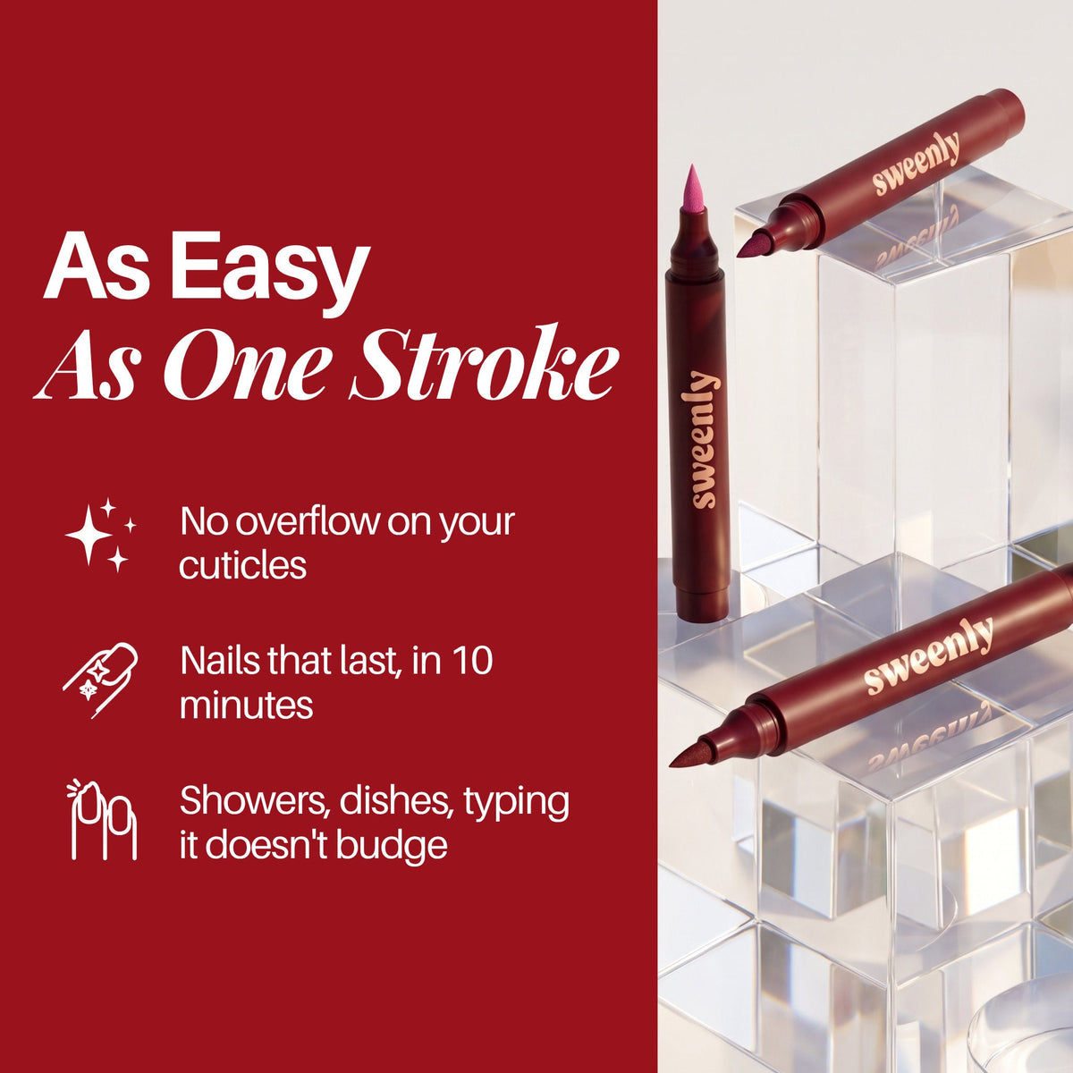 Cherry Nail Pen | Long-lasting wear in 3 steps | Salon results in 5 minutes