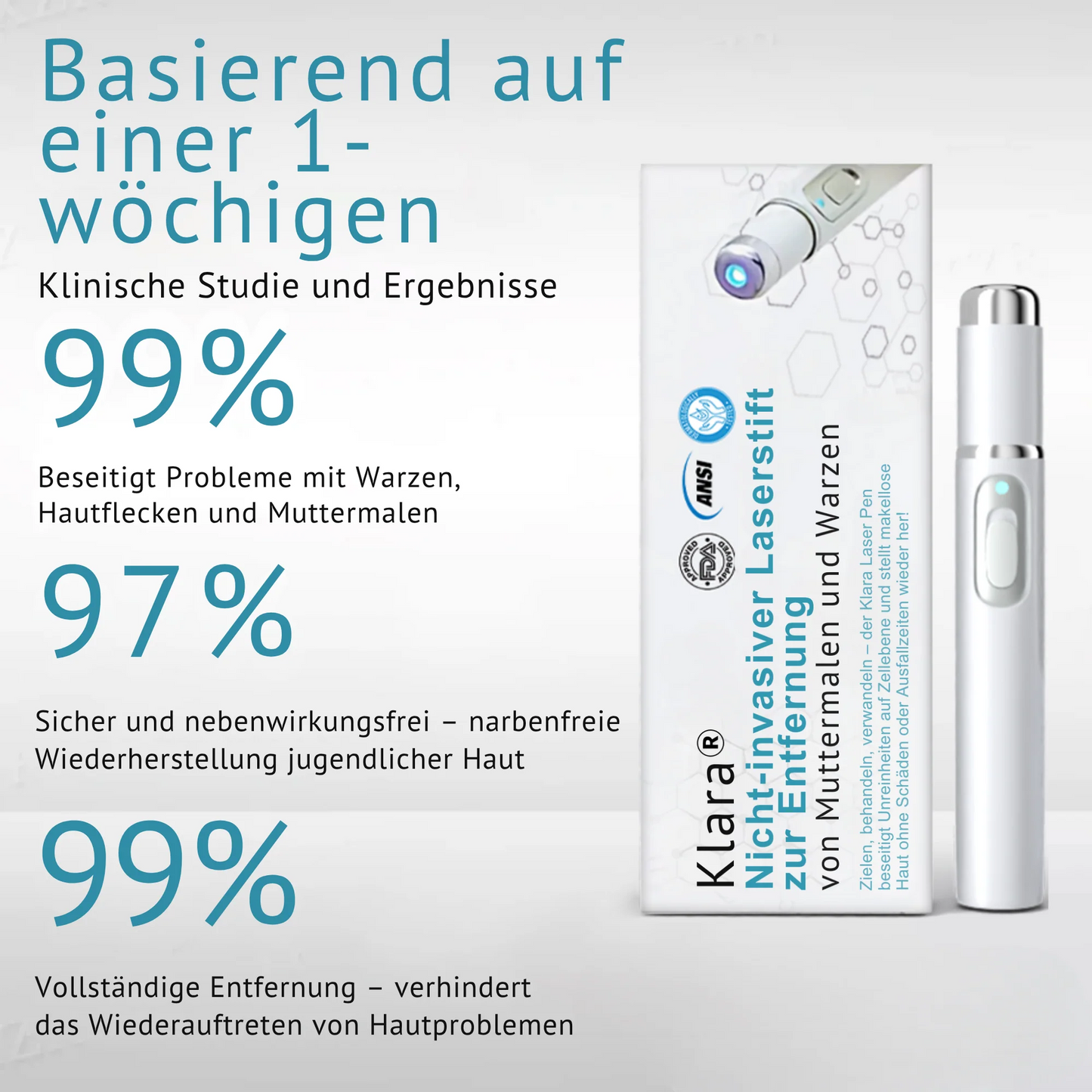 CO₂ Laser Pen for skin blemishes - removing warts & moles