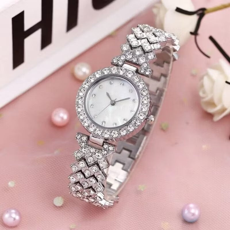 🔥5A Cubic Zircon Watch | Ladies Quartz Diamond Wristwatch Luxury Rose Gold Watch Women Fashion Elegant Bracelet watches