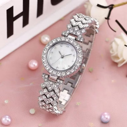🔥5A Cubic Zircon Watch | Ladies Quartz Diamond Wristwatch Luxury Rose Gold Watch Women Fashion Elegant Bracelet watches