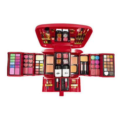 💄 Huge Red Makeup Kit Vanity 2026 ✨ مجموعة مكياج فاخرة متكاملة لكل احتياجات الجمال 💕
