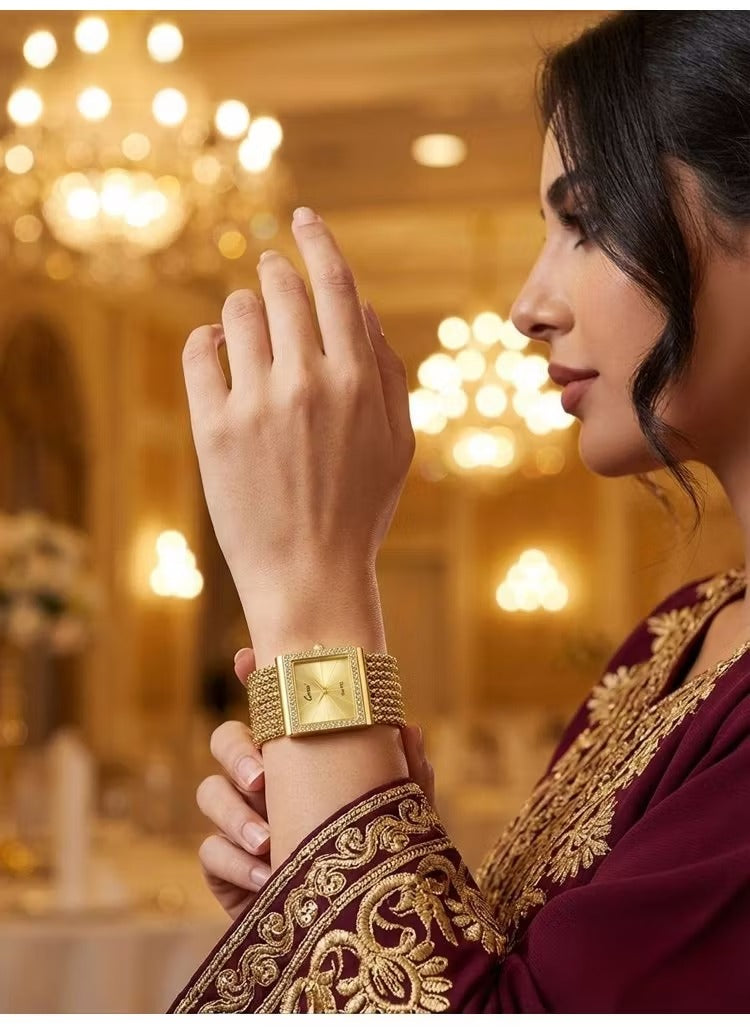 💎 Luxury Women’s Rhinestone Chain Watch ✨ | ساعة نسائية فاخرة بتصميم ساحر ⌚🌟