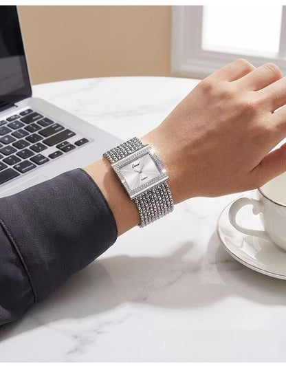 💎 Luxury Women’s Rhinestone Chain Watch ✨ | ساعة نسائية فاخرة بتصميم ساحر ⌚🌟