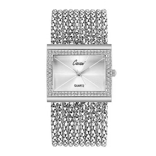 💎 Luxury Women’s Rhinestone Chain Watch ✨ | ساعة نسائية فاخرة بتصميم ساحر ⌚🌟