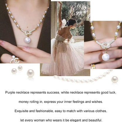 Women's Elegant Simulated Pearl Necklace